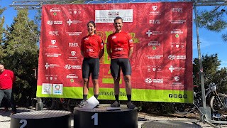 Javier gomez y lucia navarro vencedores en la btt jorquera 2024.