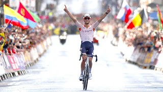 Mathieu van der poel campeon del mundo de carretera 2023.